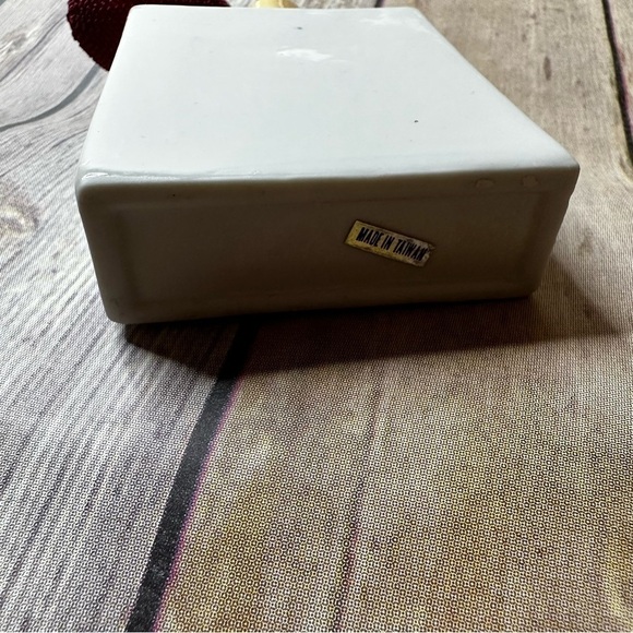 Vintage Empty Fragrance Perfume Bottle Pink Floral Taiwan Atomizer White Ceramic - Picture 7 of 11